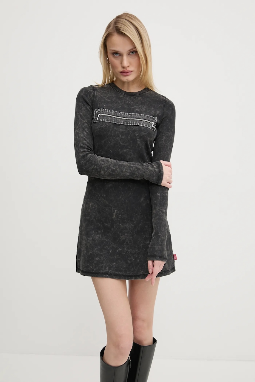 Diesel rochie D-ERCO DRESS culoarea gri