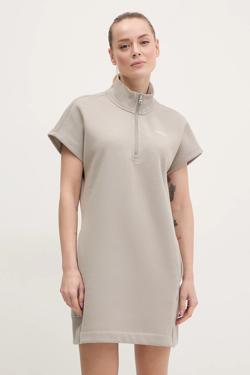 Dkny rochie culoarea bej