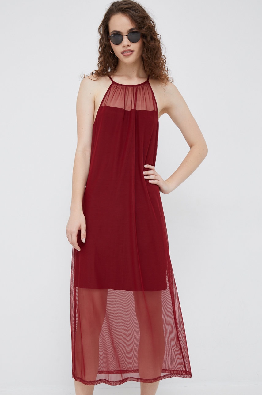 Dkny rochie culoarea bordo