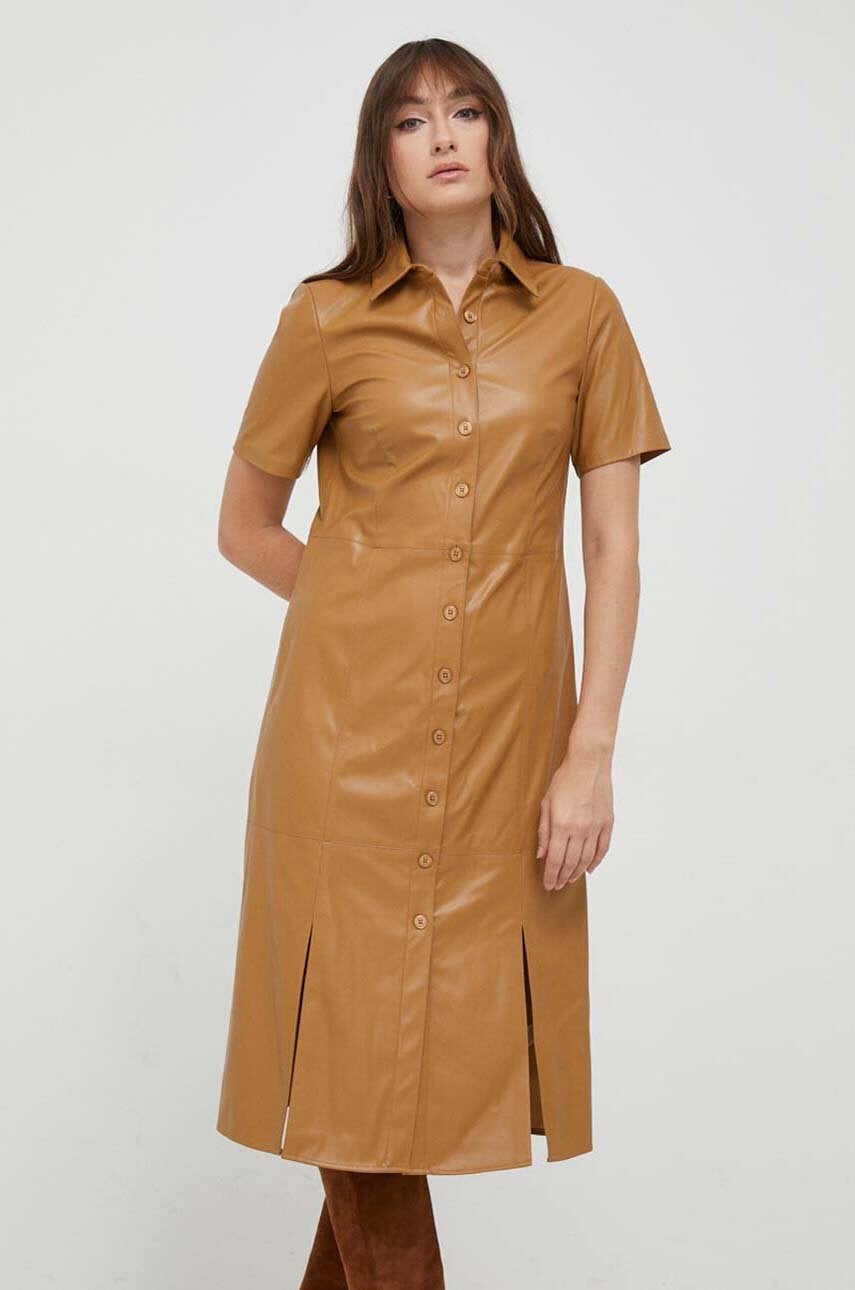 Dkny rochie culoarea maro