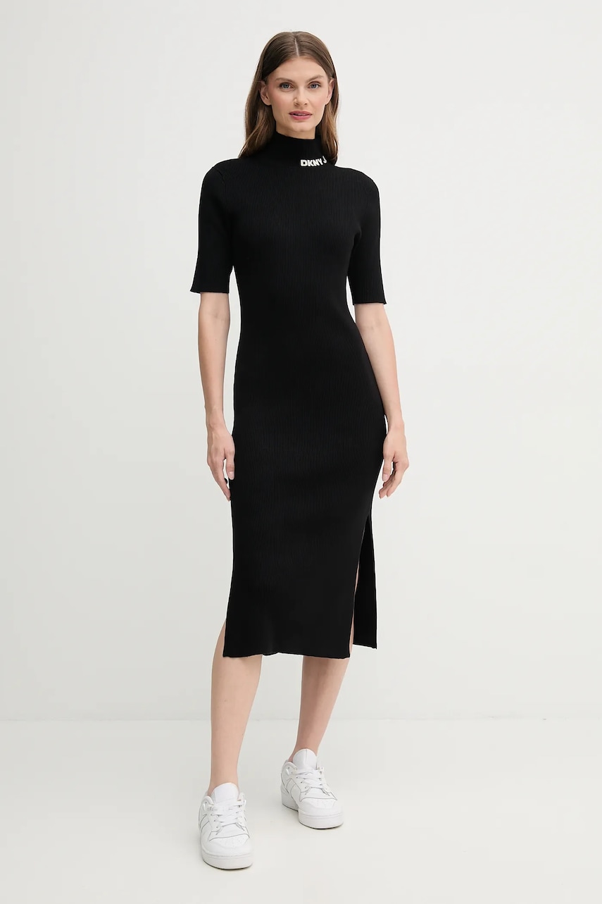 Dkny rochie culoarea negru