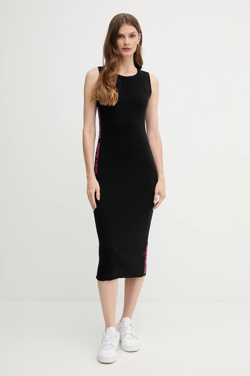 Dkny rochie culoarea negru