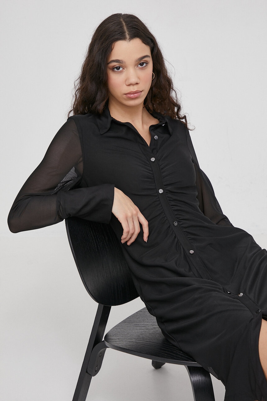 Dkny rochie culoarea negru