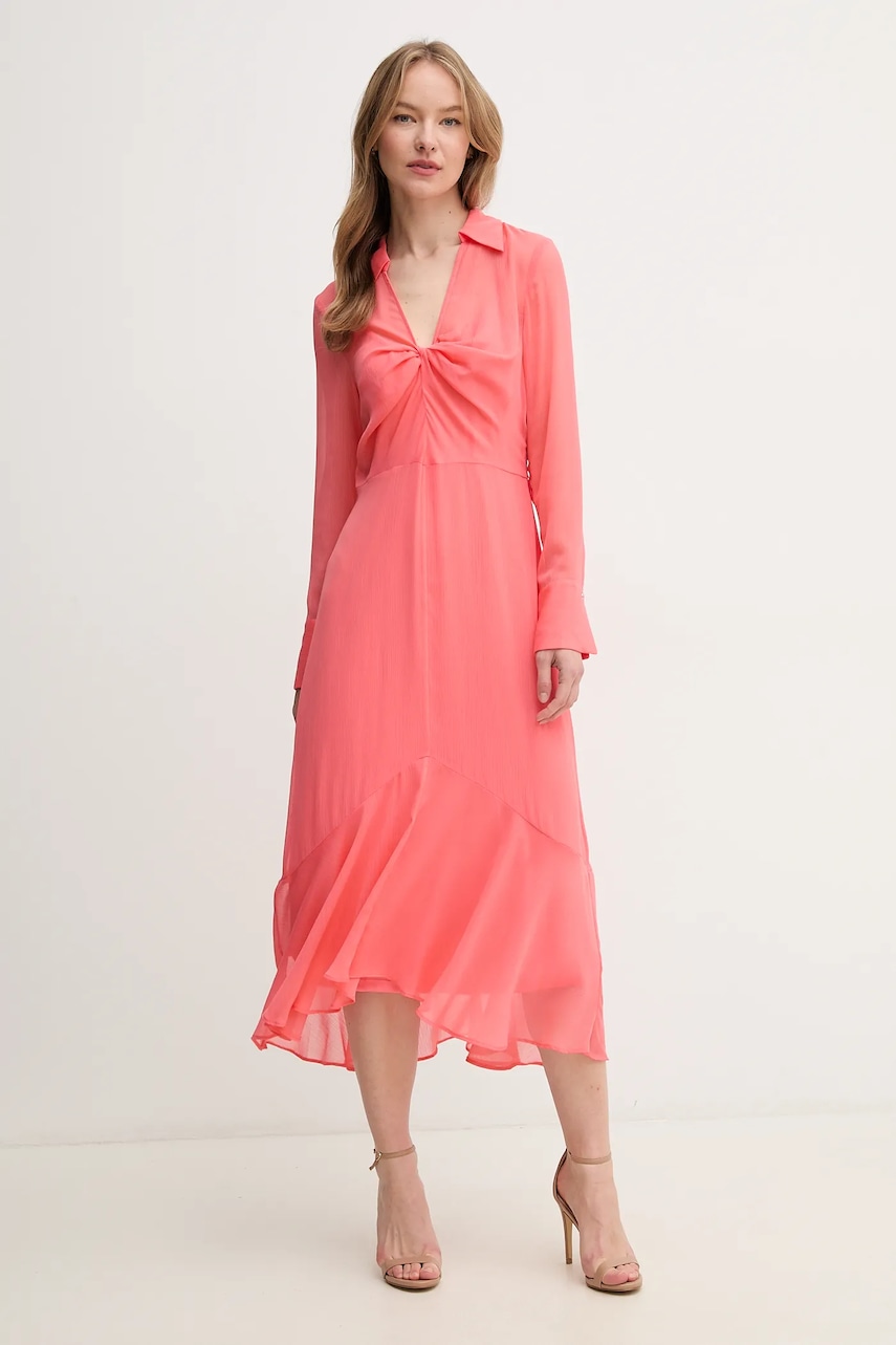 Dkny rochie culoarea portocaliu