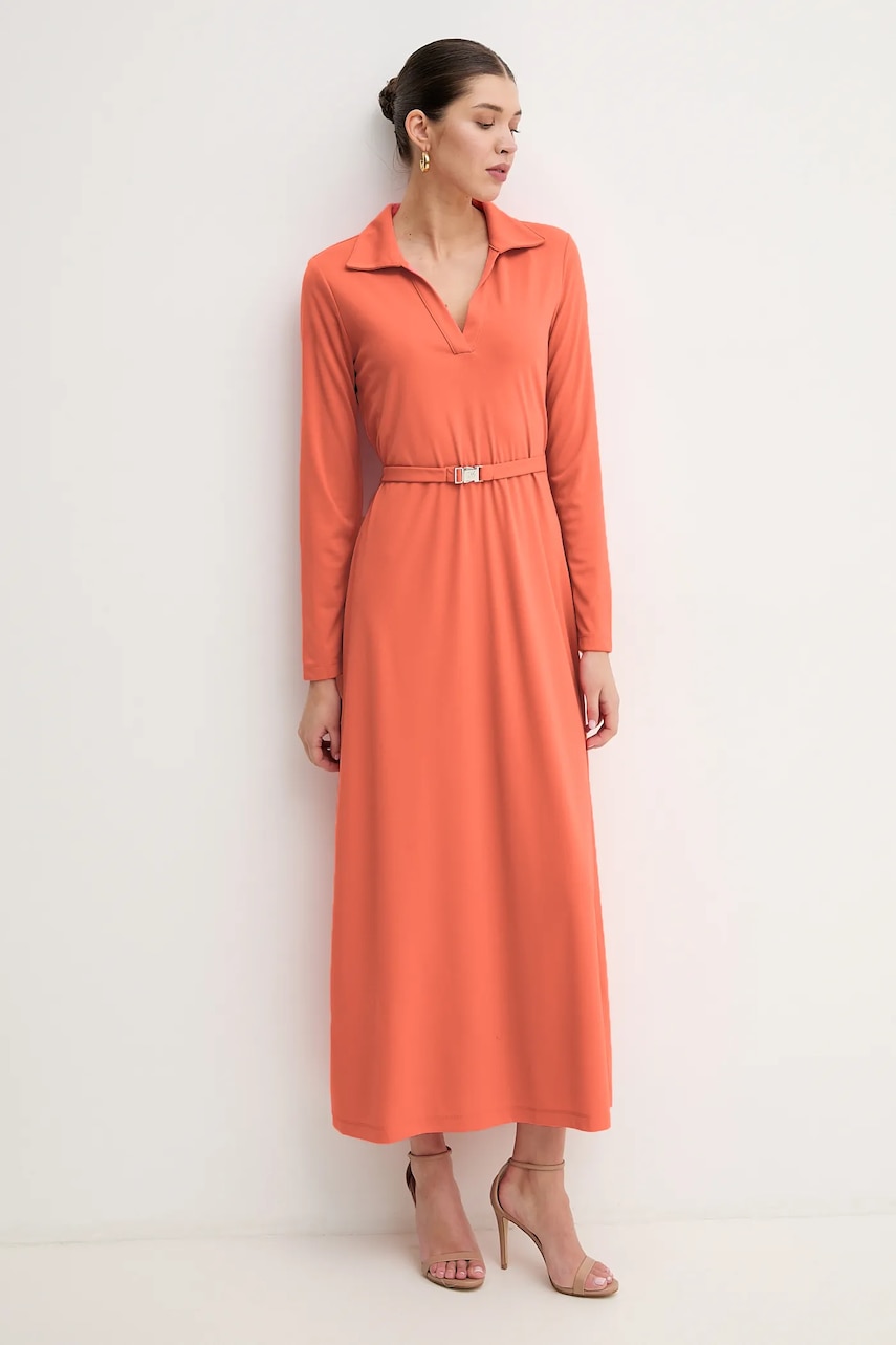 Dkny rochie culoarea portocaliu