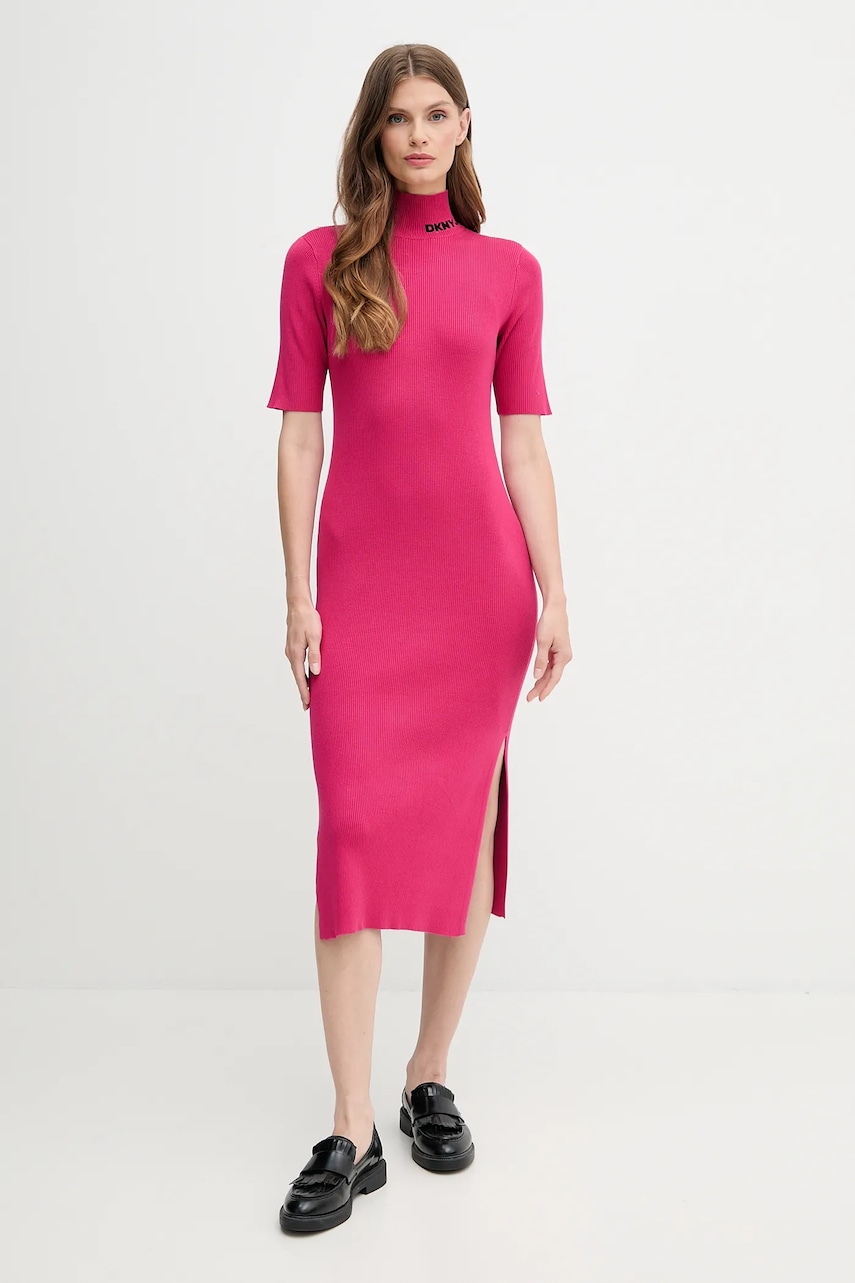 Dkny rochie culoarea roz