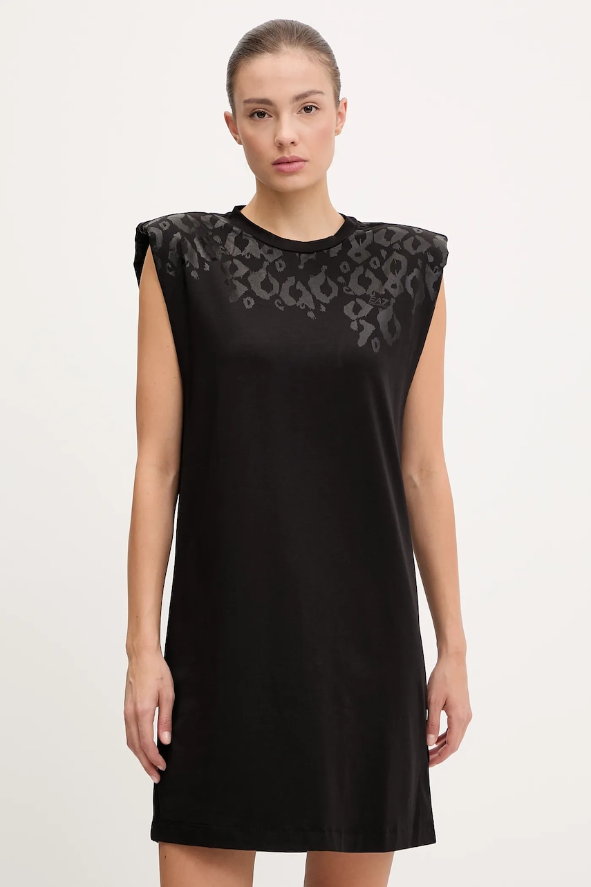 EA7 Emporio Armani rochie culoarea negru