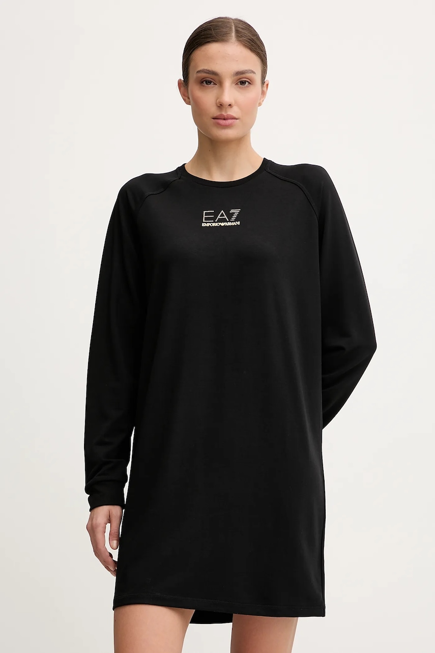 EA7 Emporio Armani rochie culoarea negru