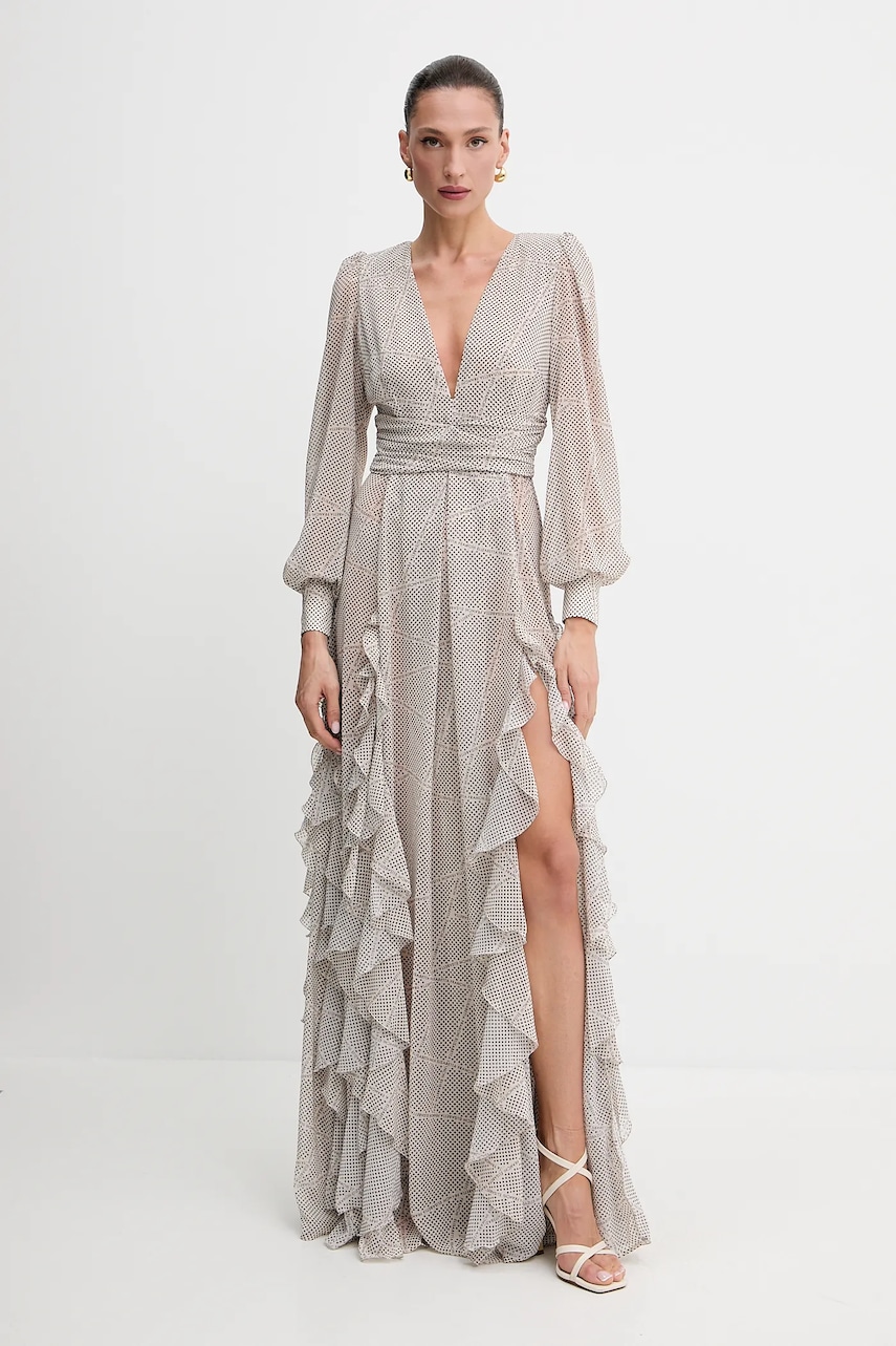 Elisabetta Franchi rochie culoarea bej