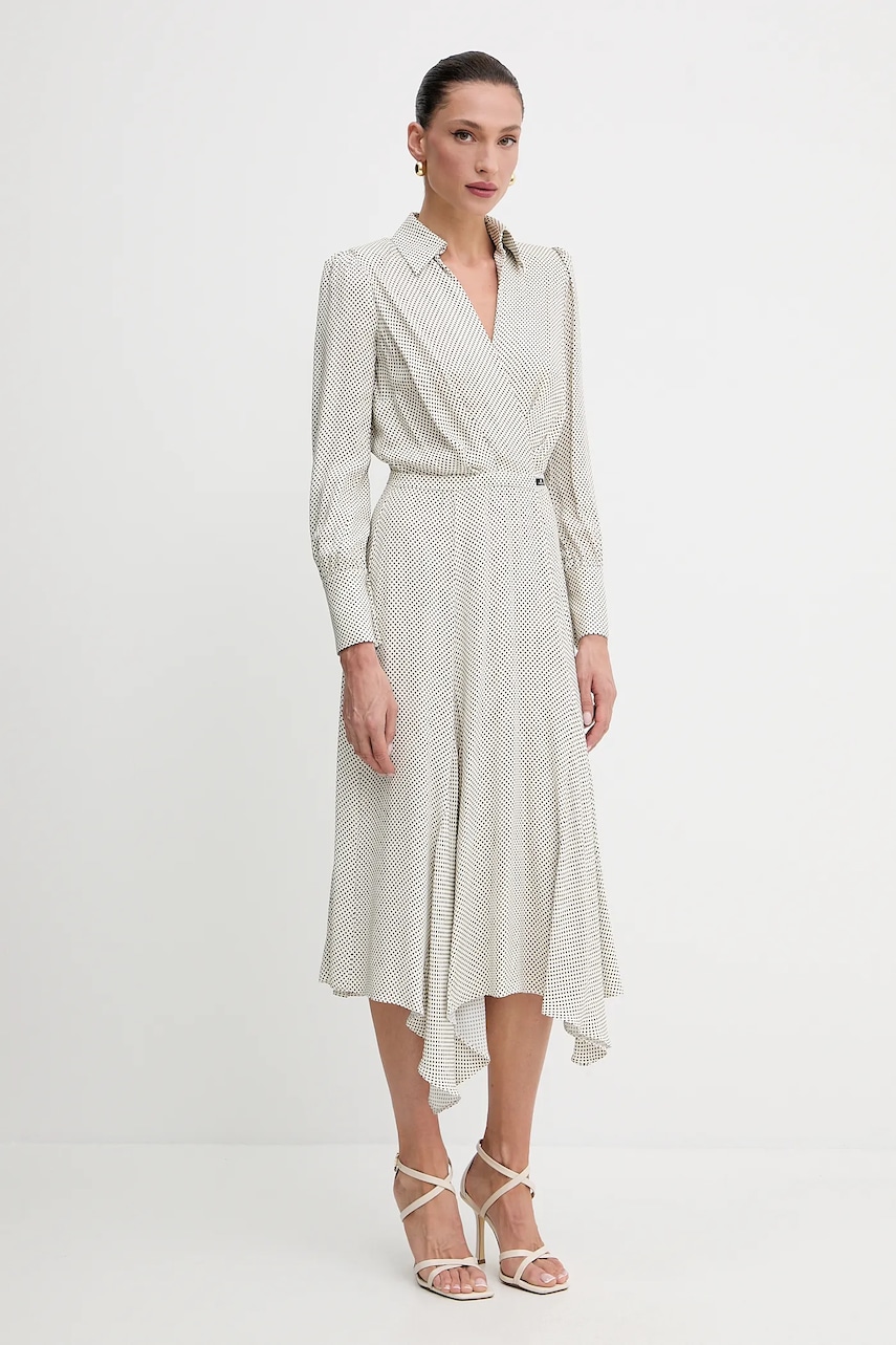 Elisabetta Franchi rochie culoarea bej