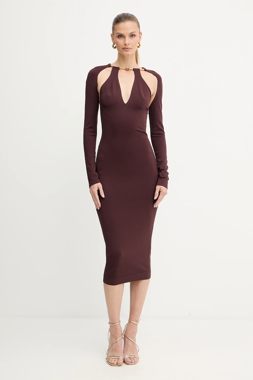 Elisabetta Franchi rochie culoarea bordo