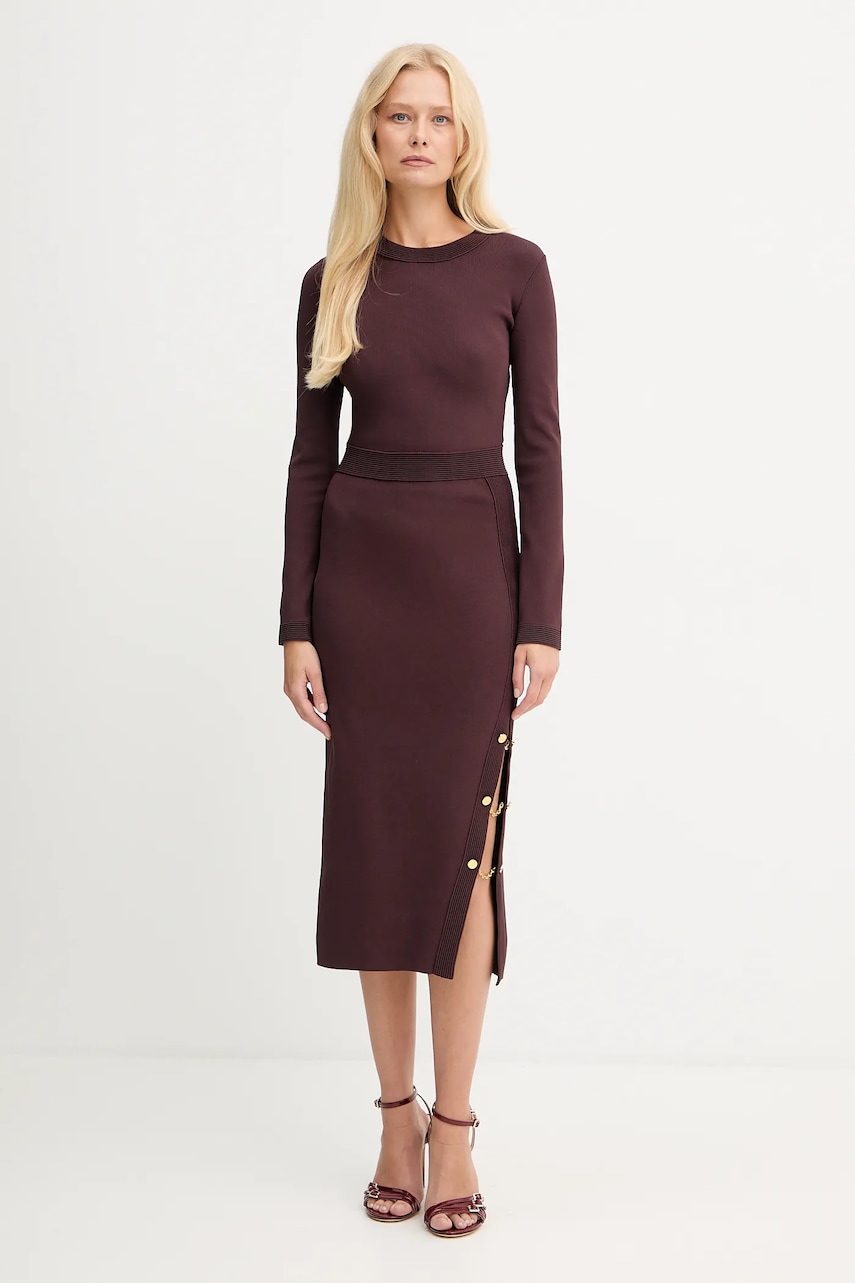 Elisabetta Franchi rochie culoarea bordo