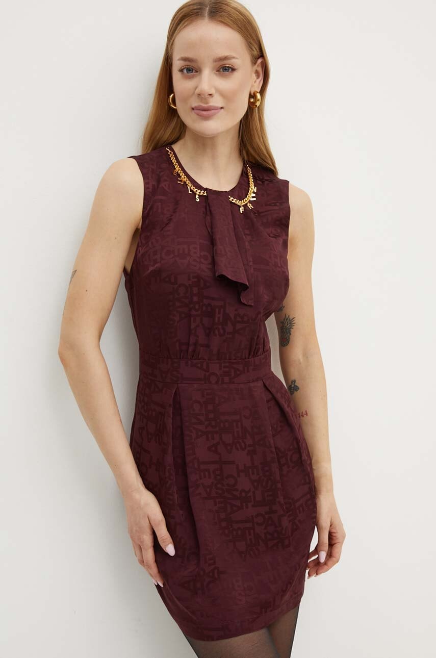 Elisabetta Franchi rochie culoarea bordo