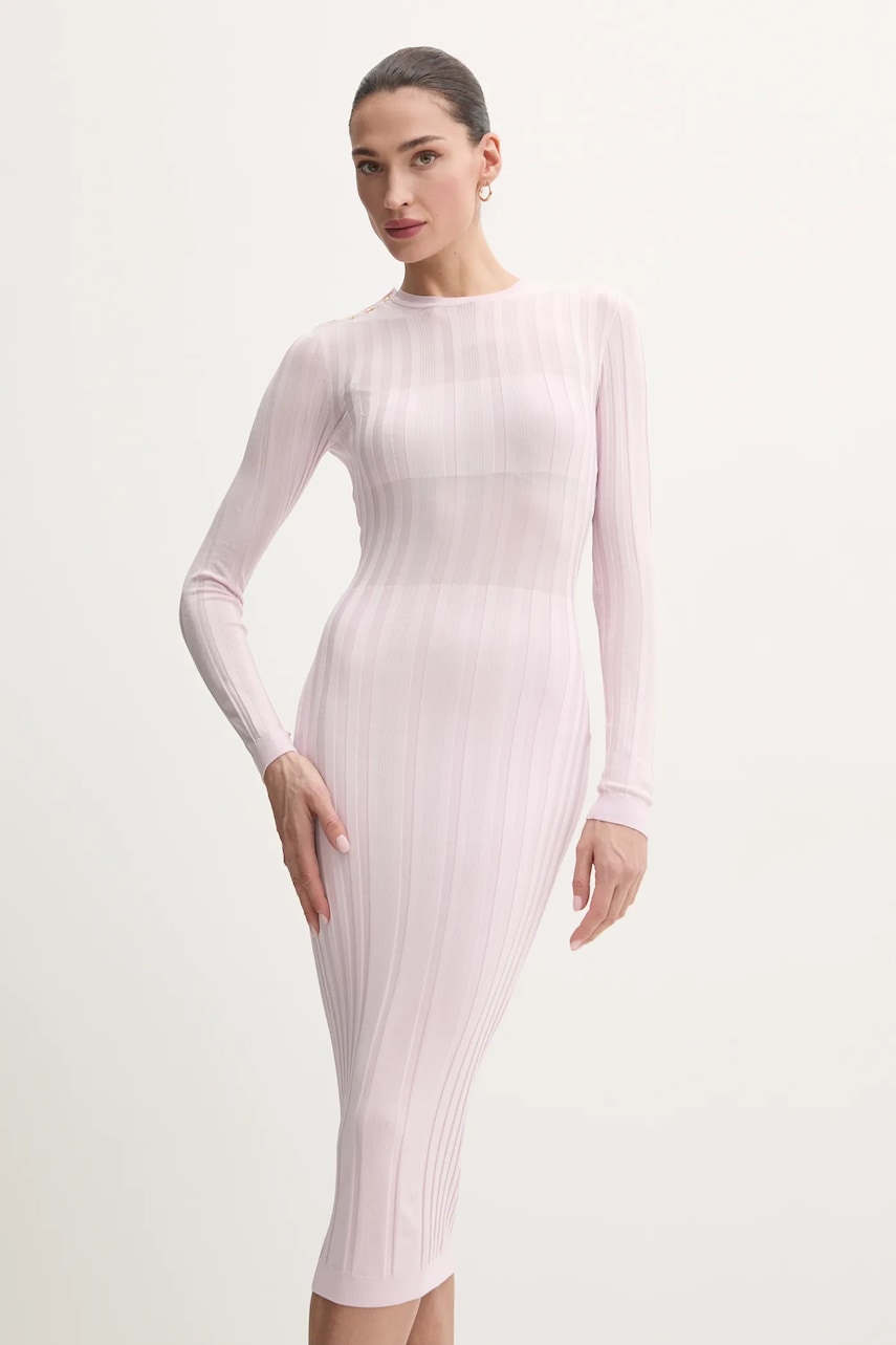 Elisabetta Franchi rochie culoarea roz
