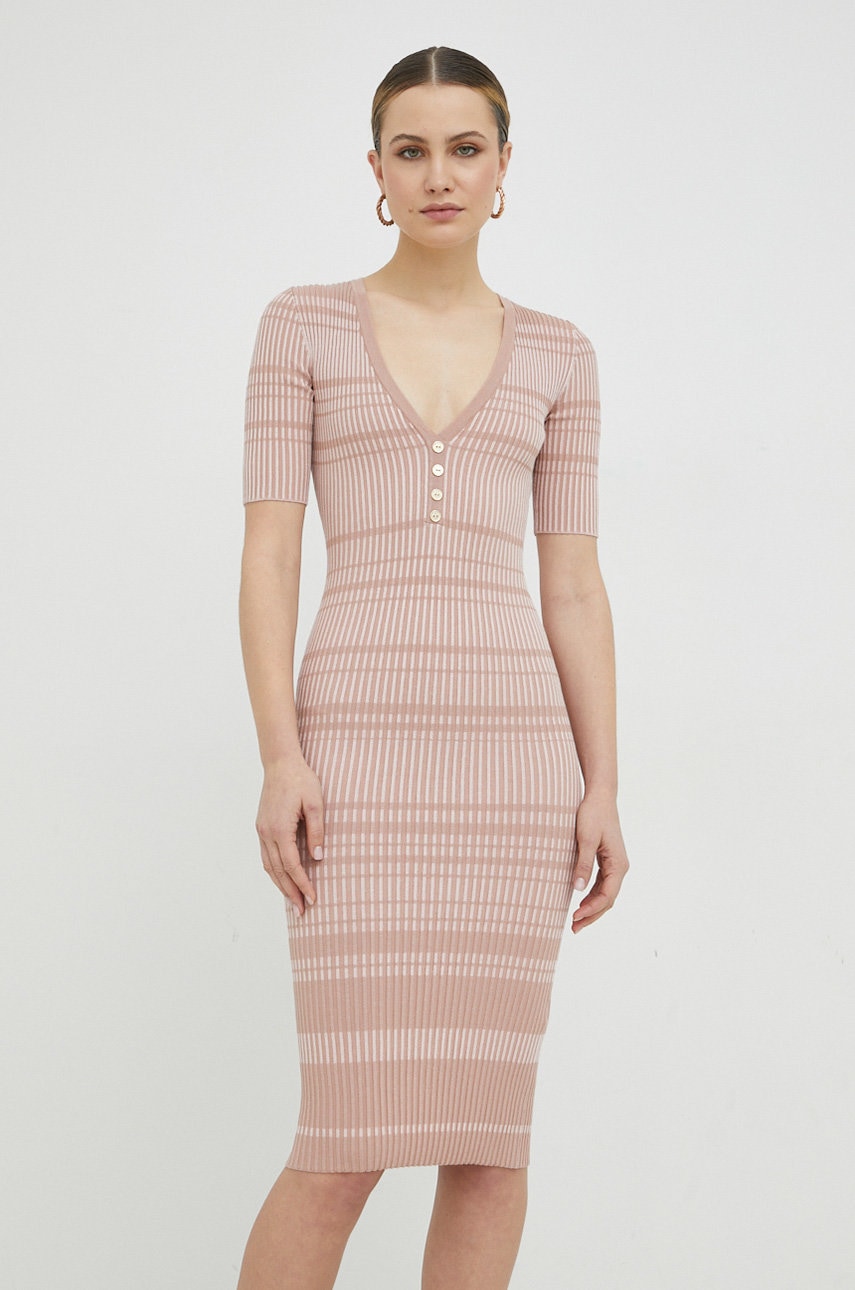 Elisabetta Franchi rochie culoarea roz