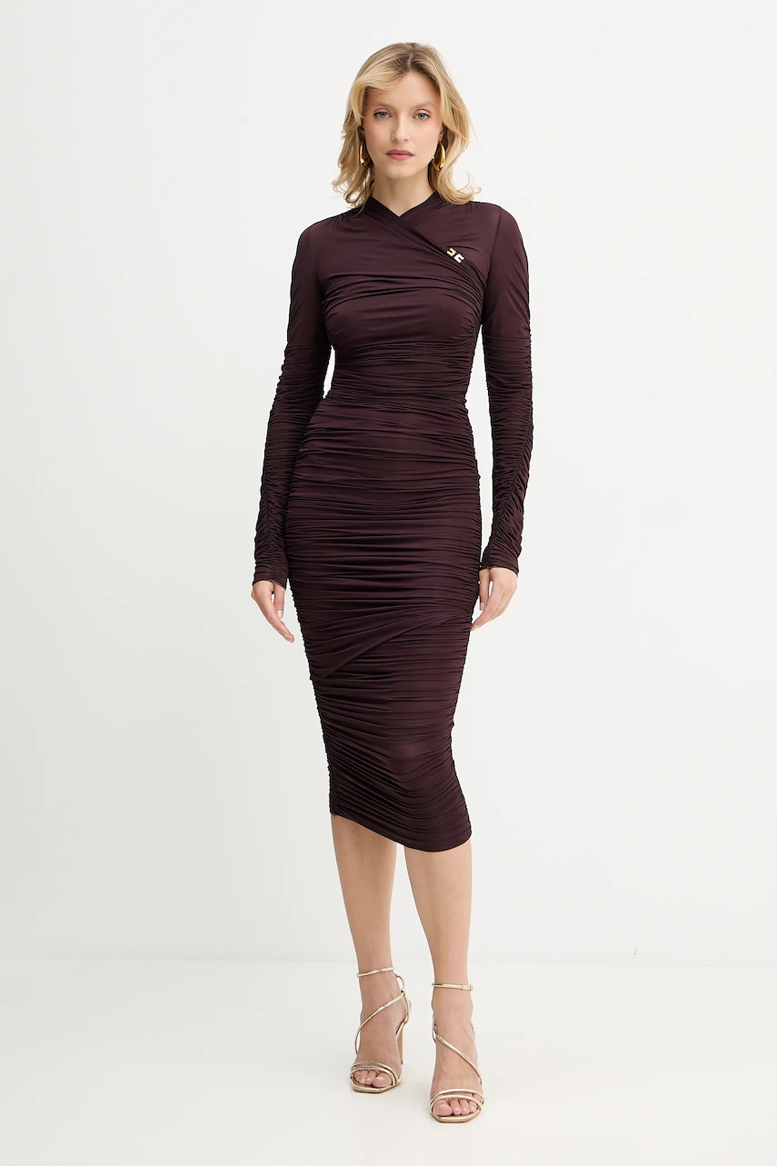 Elisabetta Franchi rochie culoarea violet