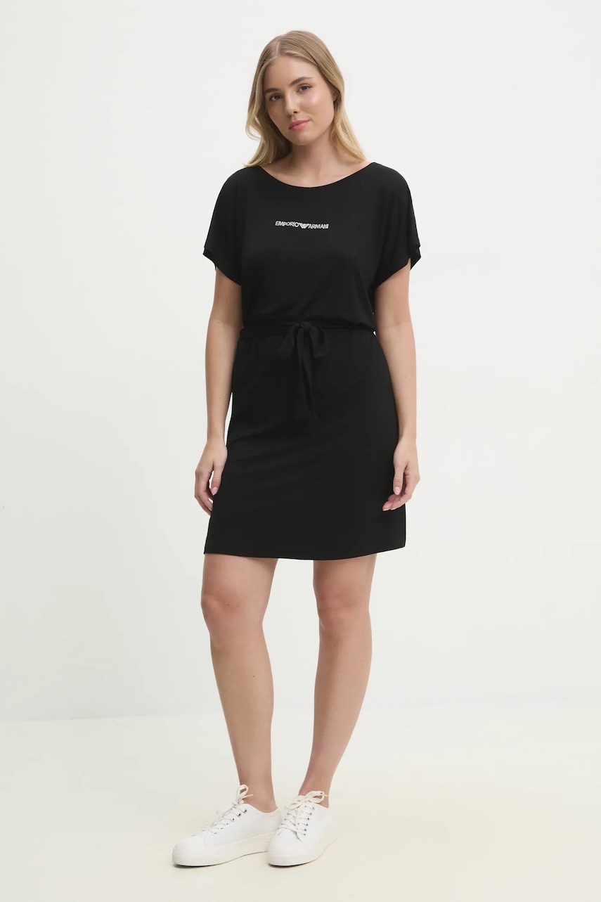 Emporio Armani Underwear rochie culoarea negru