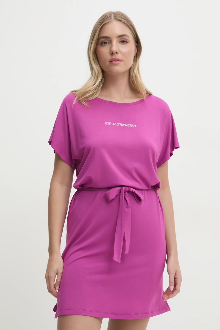 Emporio Armani Underwear rochie culoarea roz