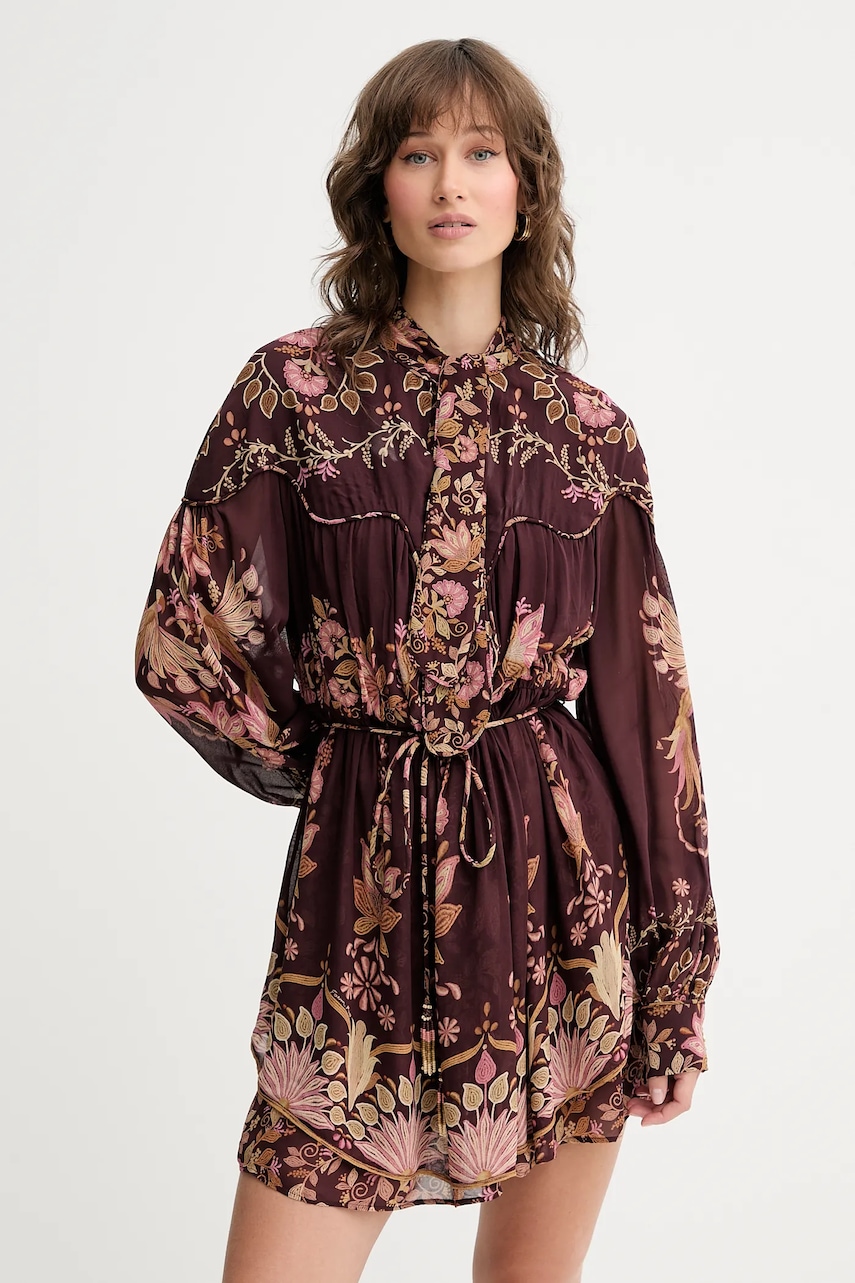 Farm Rio rochie culoarea bordo