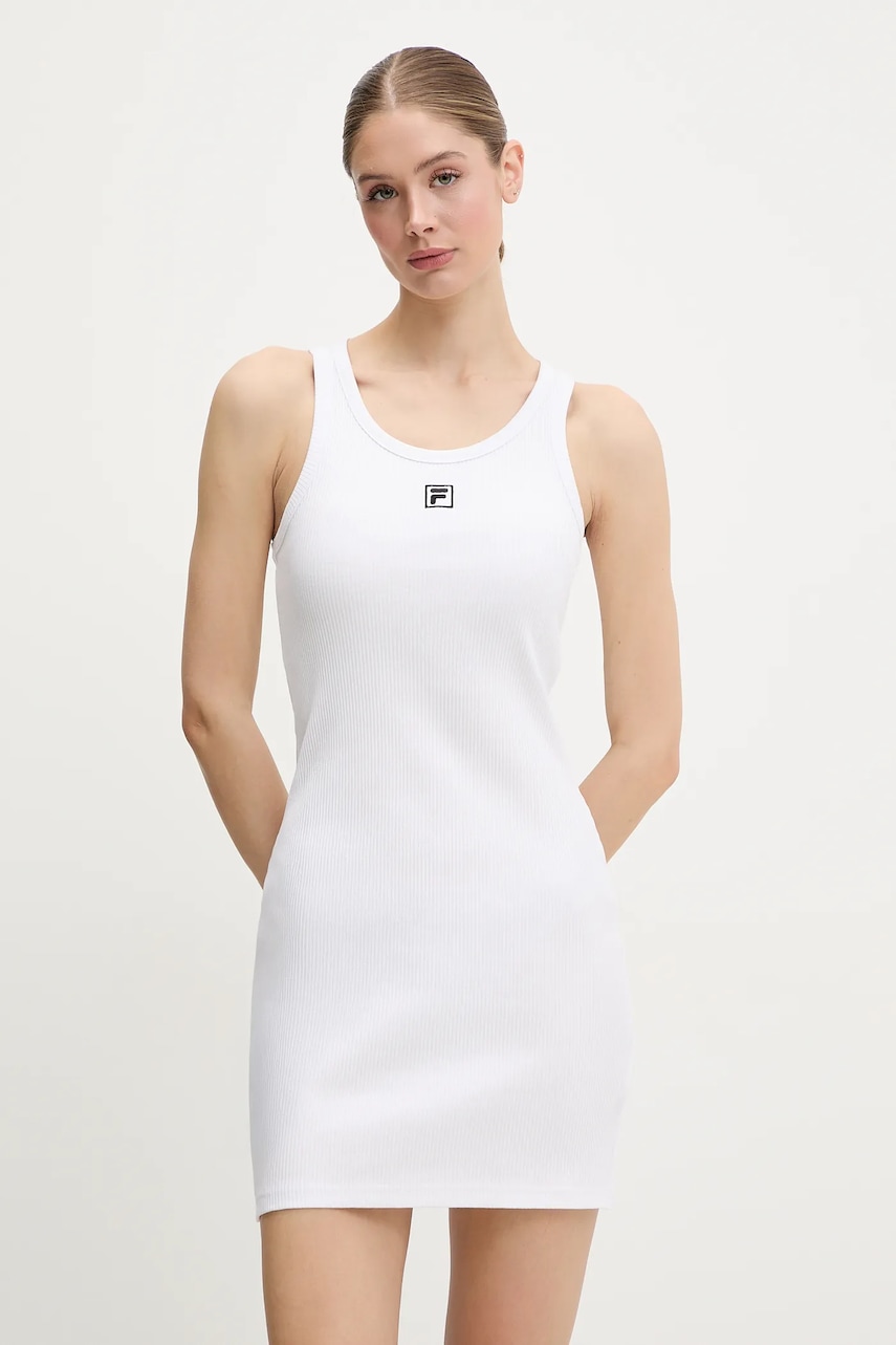 Fila rochie Linkebeek culoarea alb