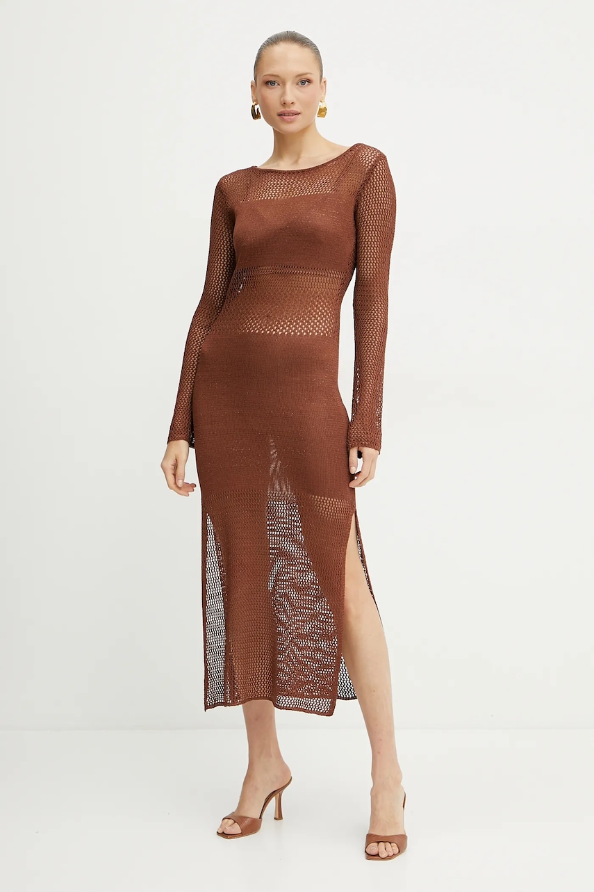 Fracomina rochie culoarea maro