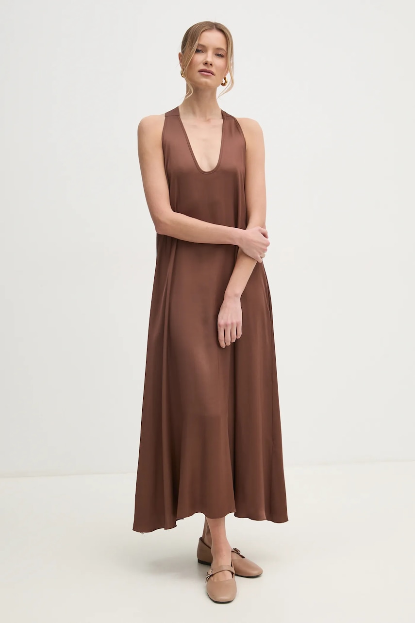 Fracomina rochie culoarea maro