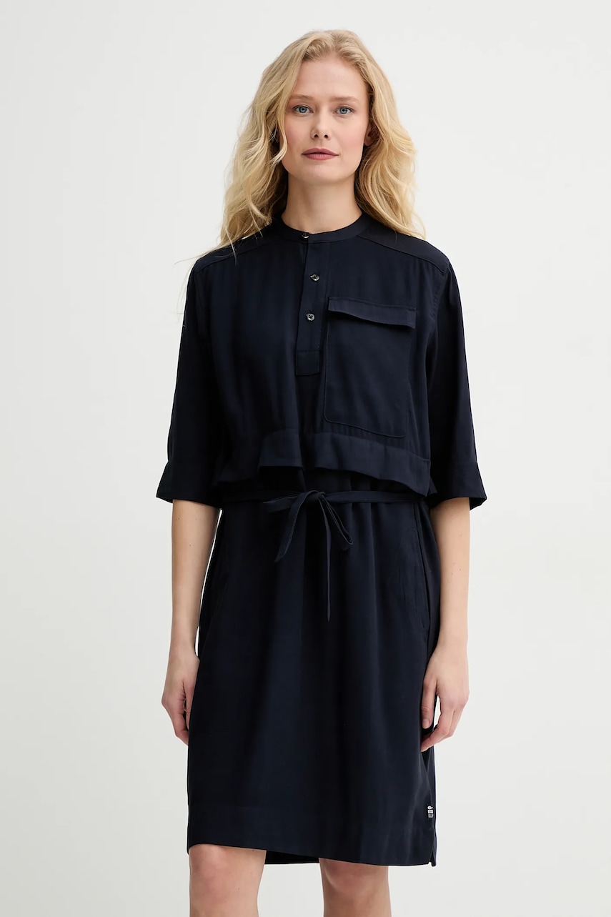 G-Star rochie culoarea bleumarin