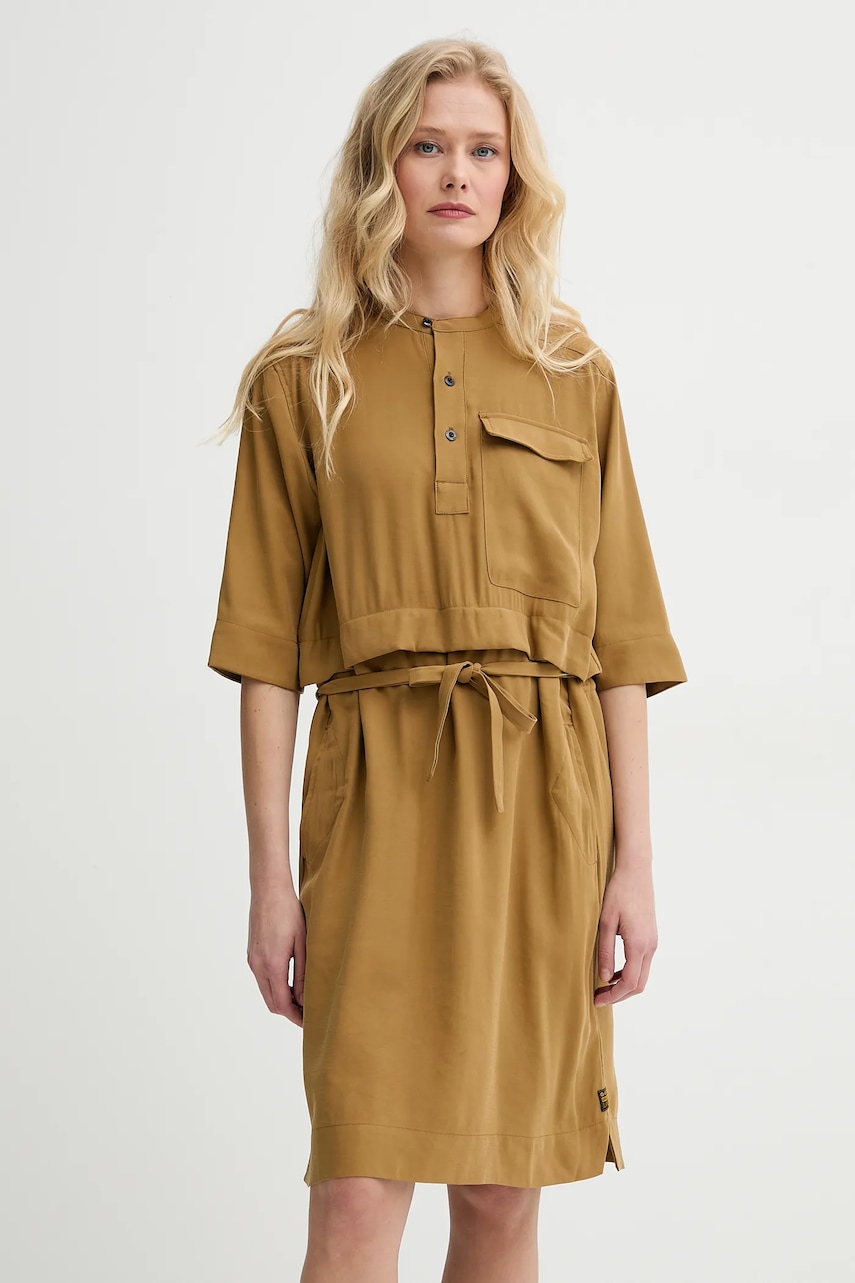 G-Star rochie culoarea galben