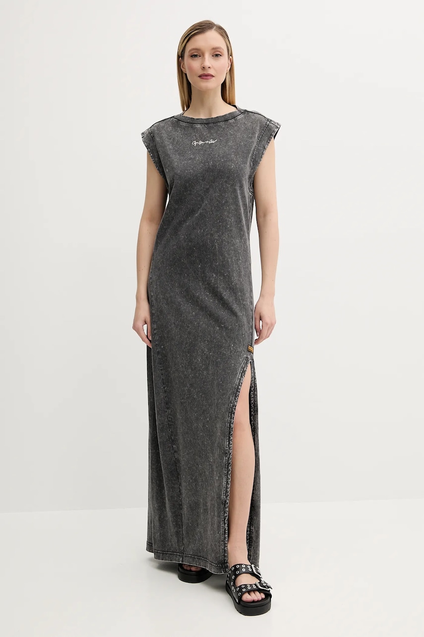 G-Star rochie din bumbac culoarea gri