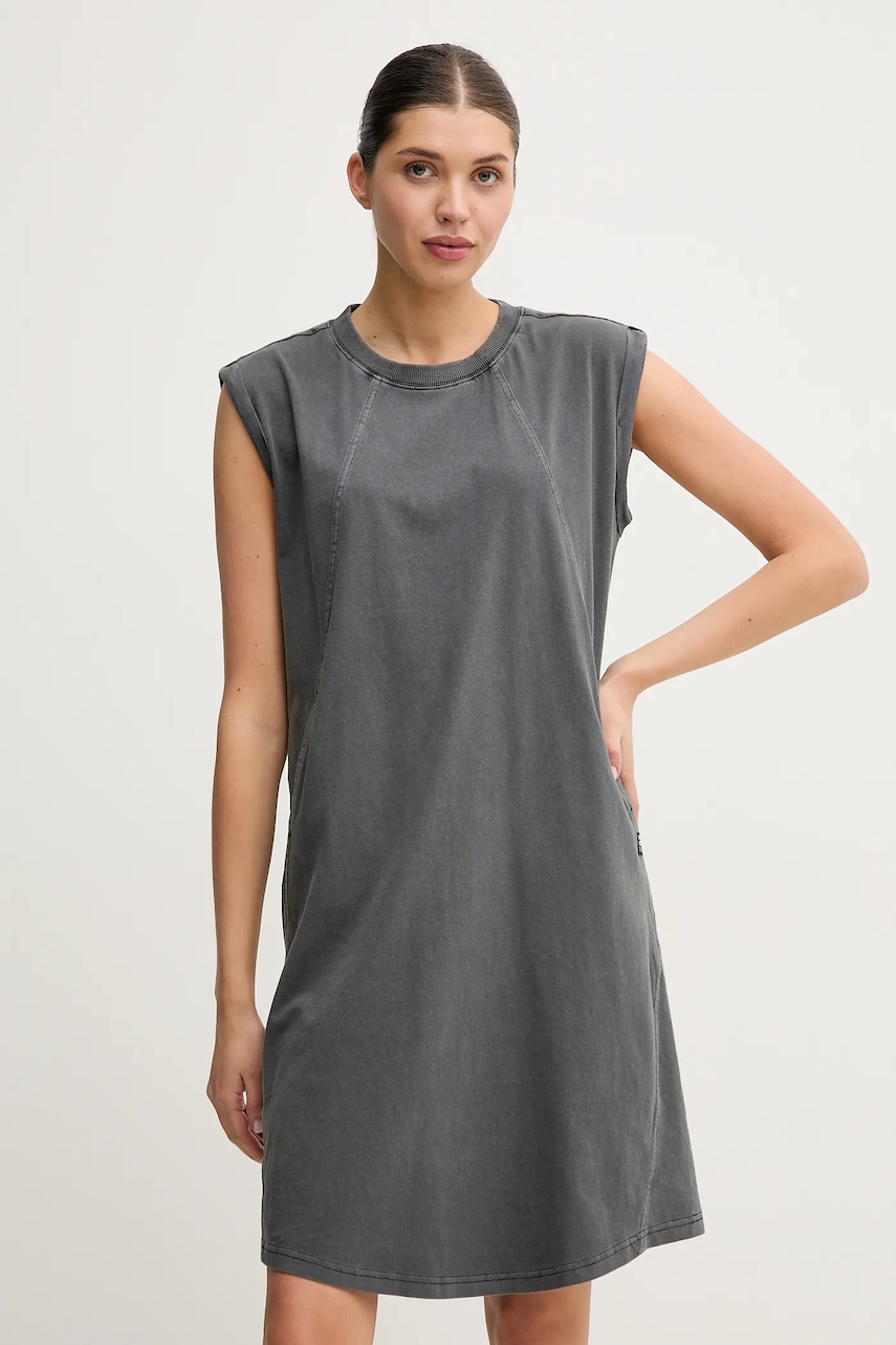 G-Star rochie din bumbac culoarea gri