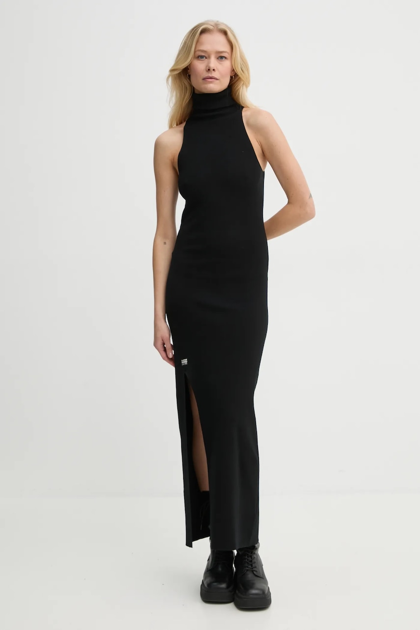 G-Star rochie din bumbac culoarea negru