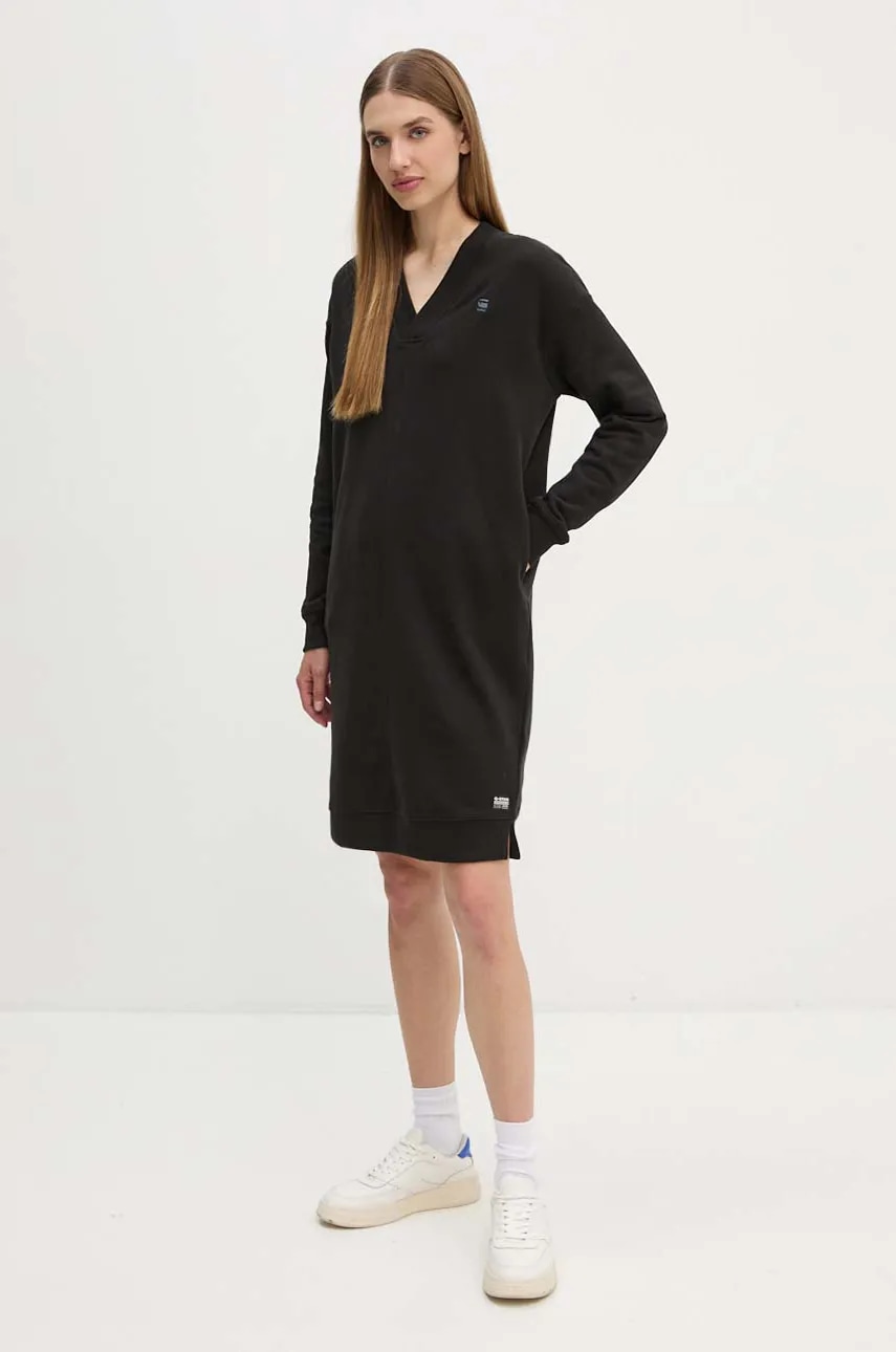 G-Star rochie din bumbac culoarea negru
