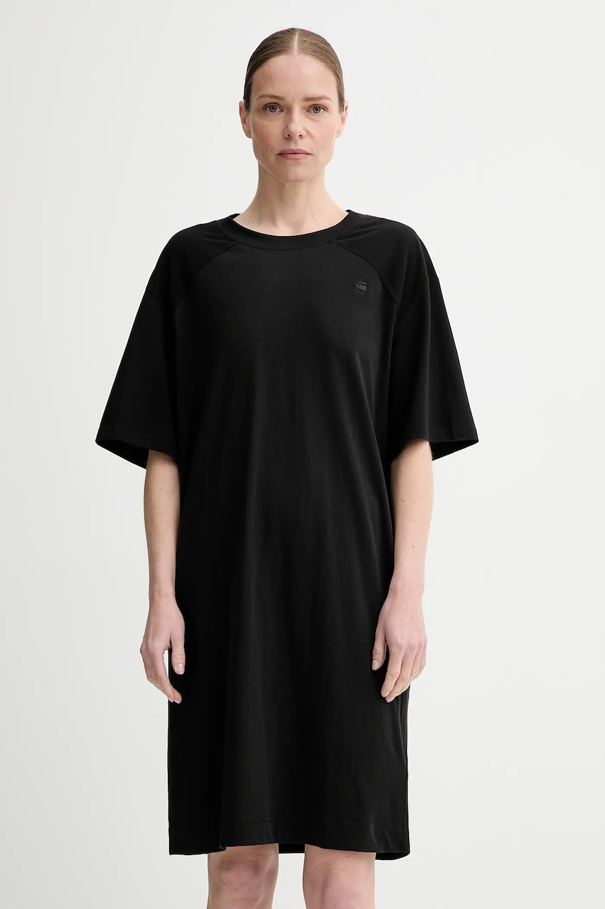 G-Star rochie din bumbac culoarea negru