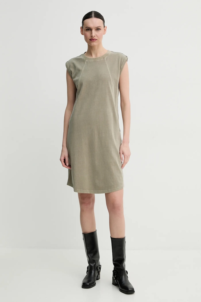 G-Star rochie din bumbac culoarea verde
