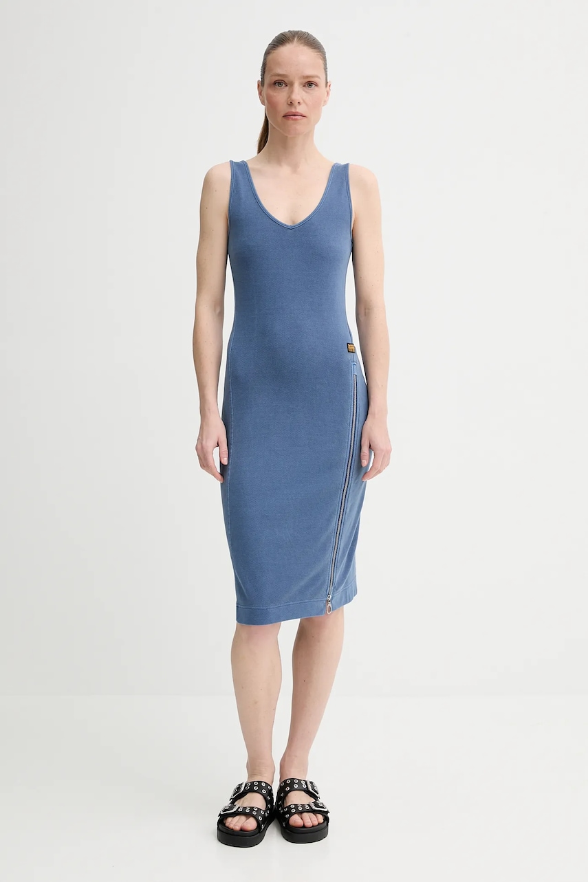 G-Star rochie din bumbac midi