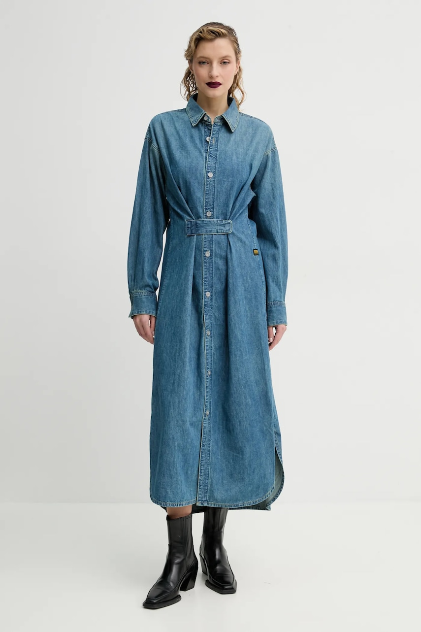 G-Star rochie din denim maxi