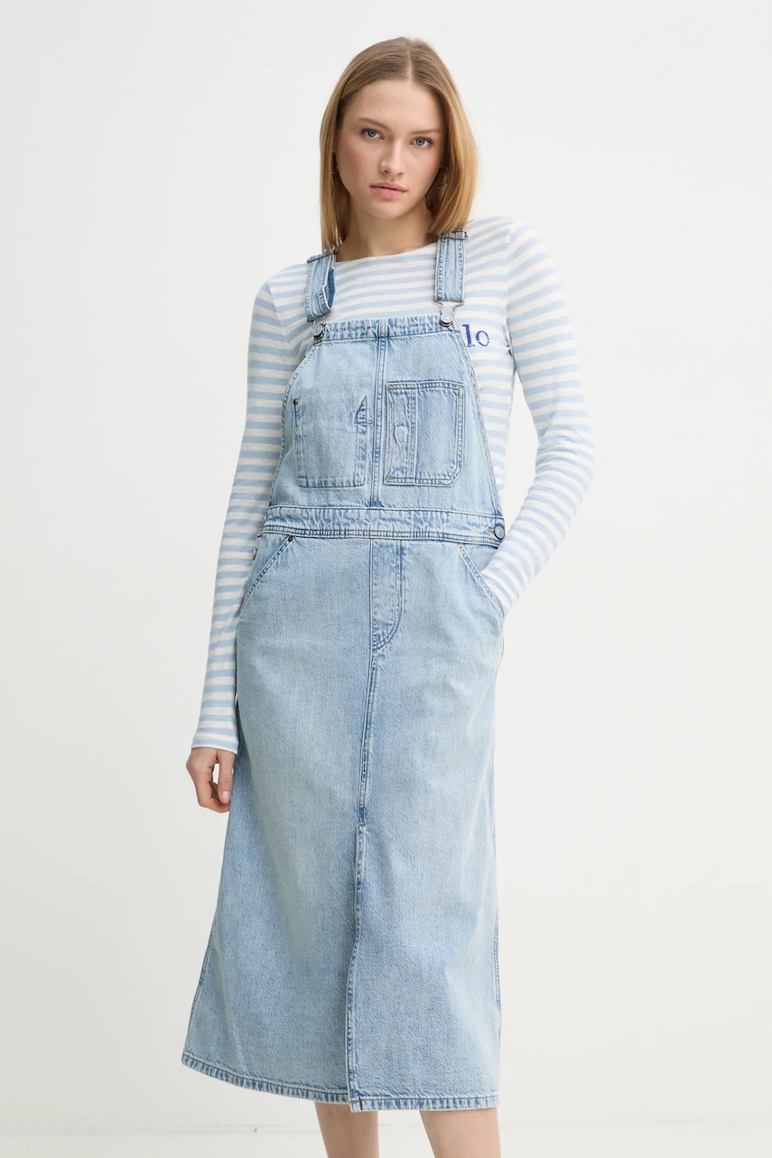 G-Star rochie din denim midi