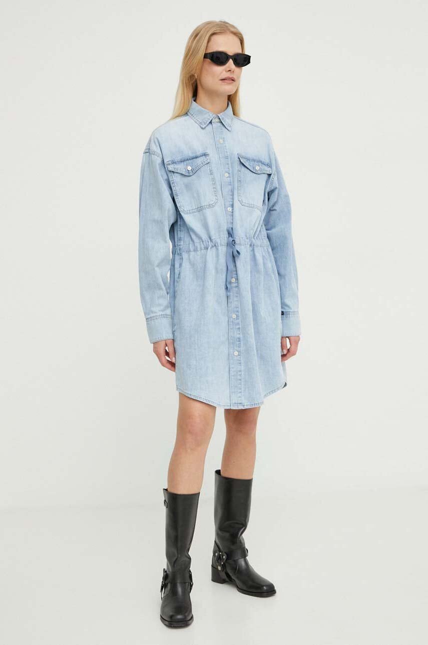 G-Star rochie din denim mini