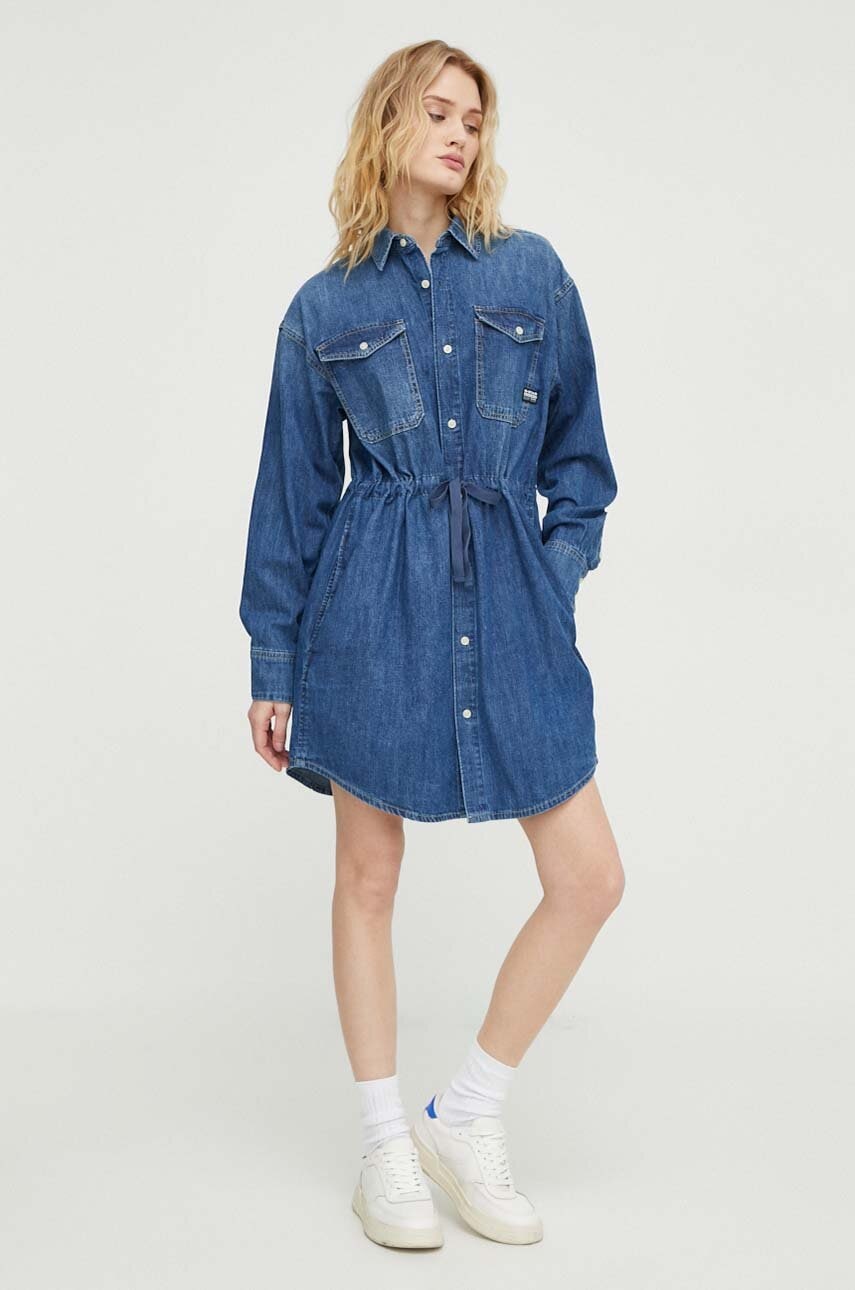 G-Star rochie din denim mini