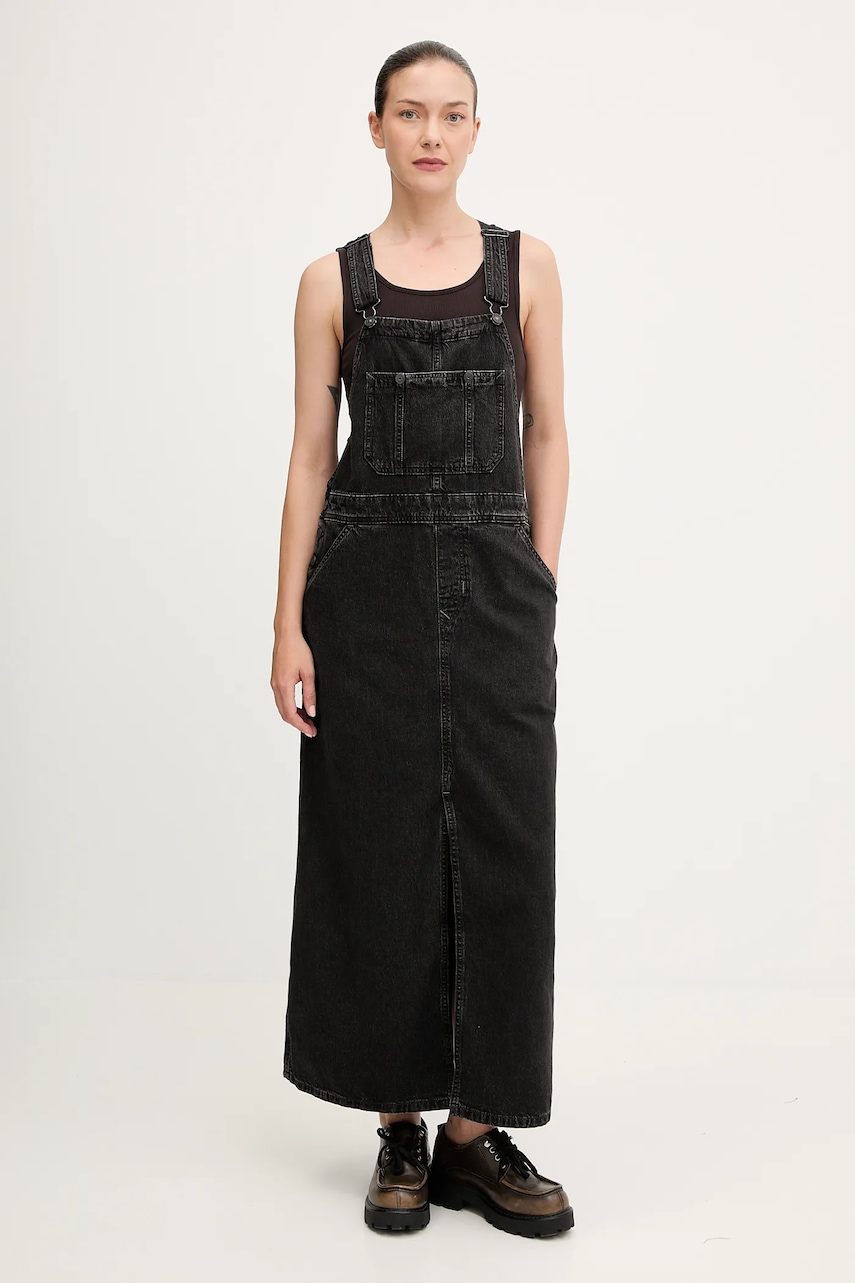 G-Star rochie jeans culoarea negru