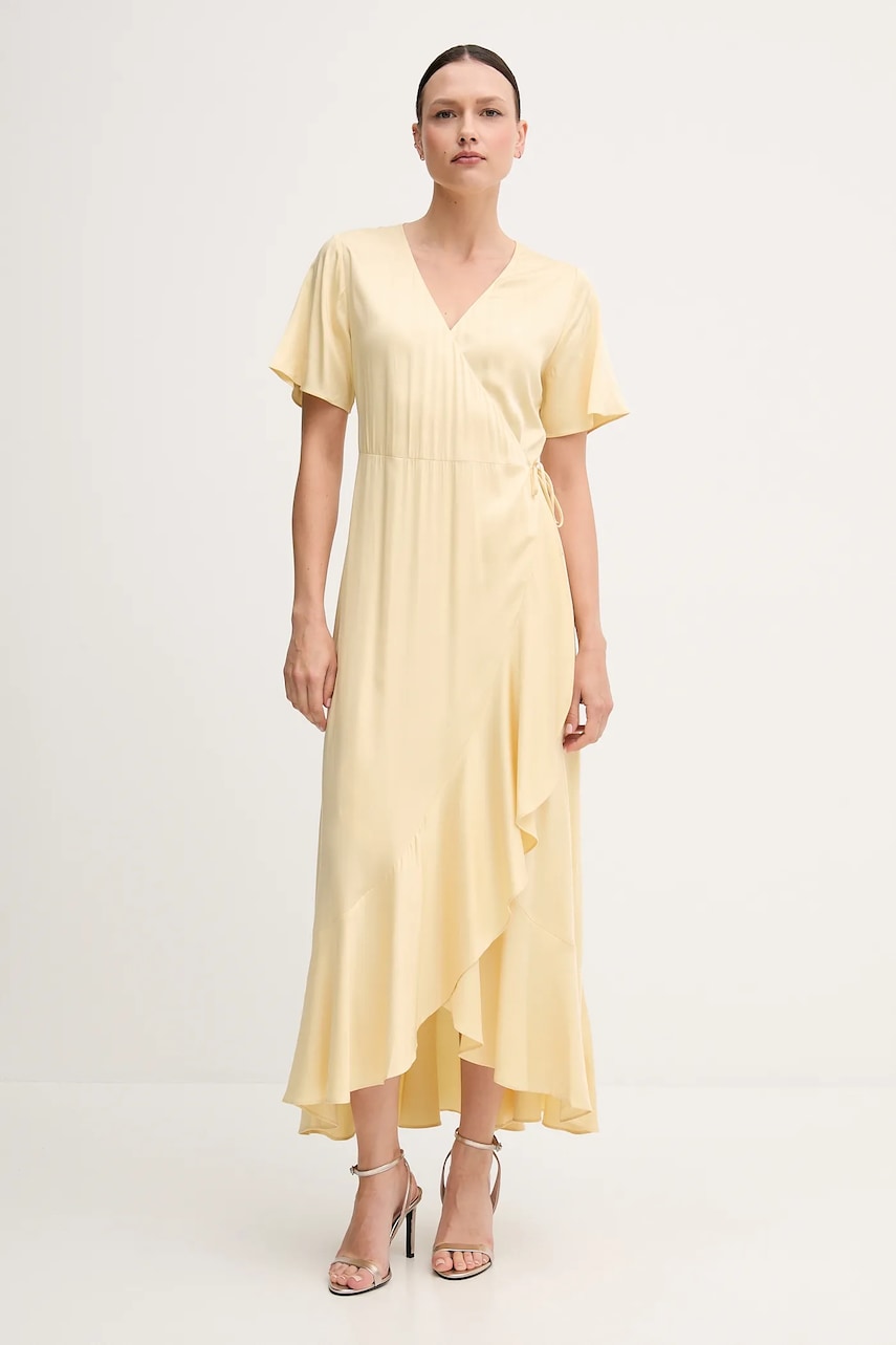 Gant rochie culoarea galben