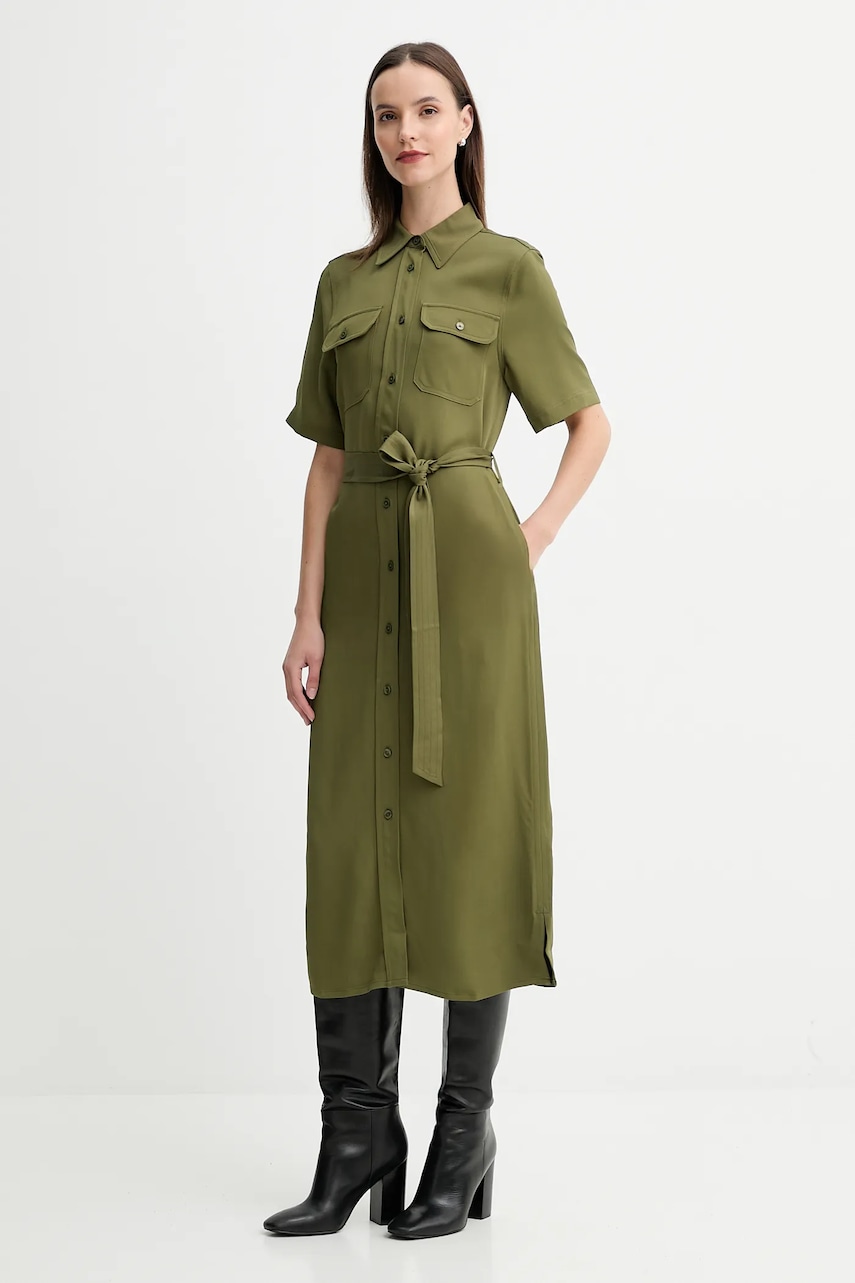 Gant rochie culoarea verde