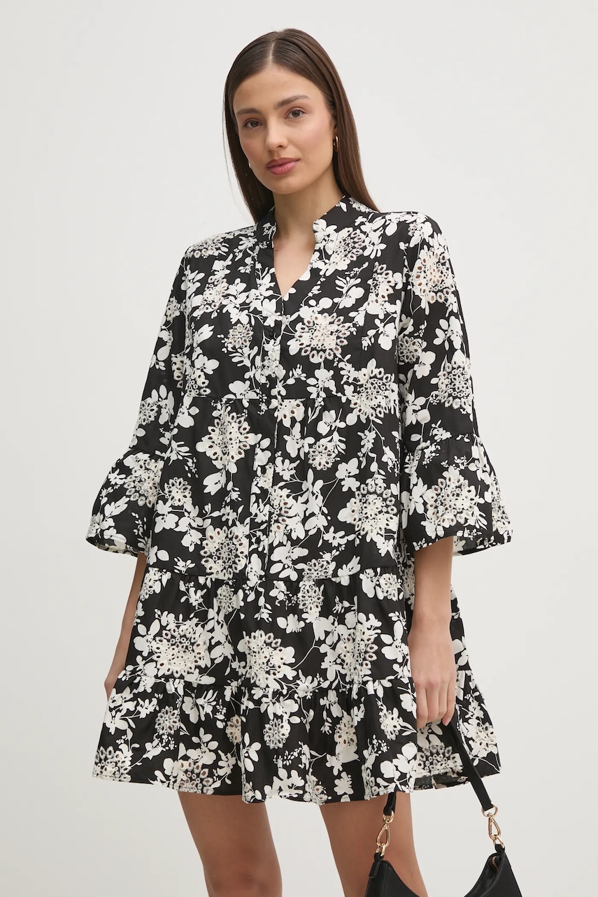 Gaudi rochie din bumbac culoarea negru