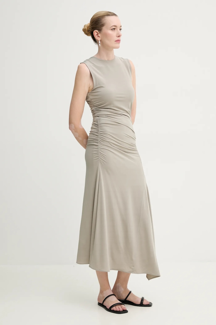 Gestuz rochie culoarea gri