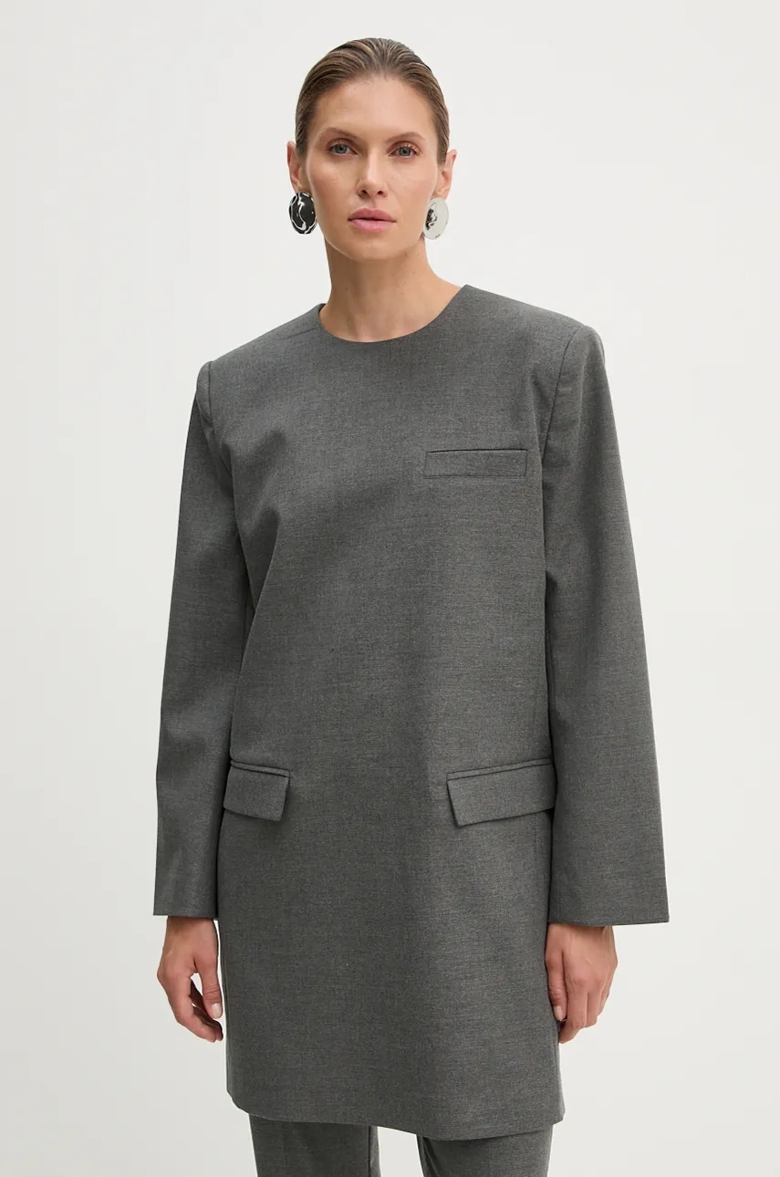 Gestuz rochie culoarea gri