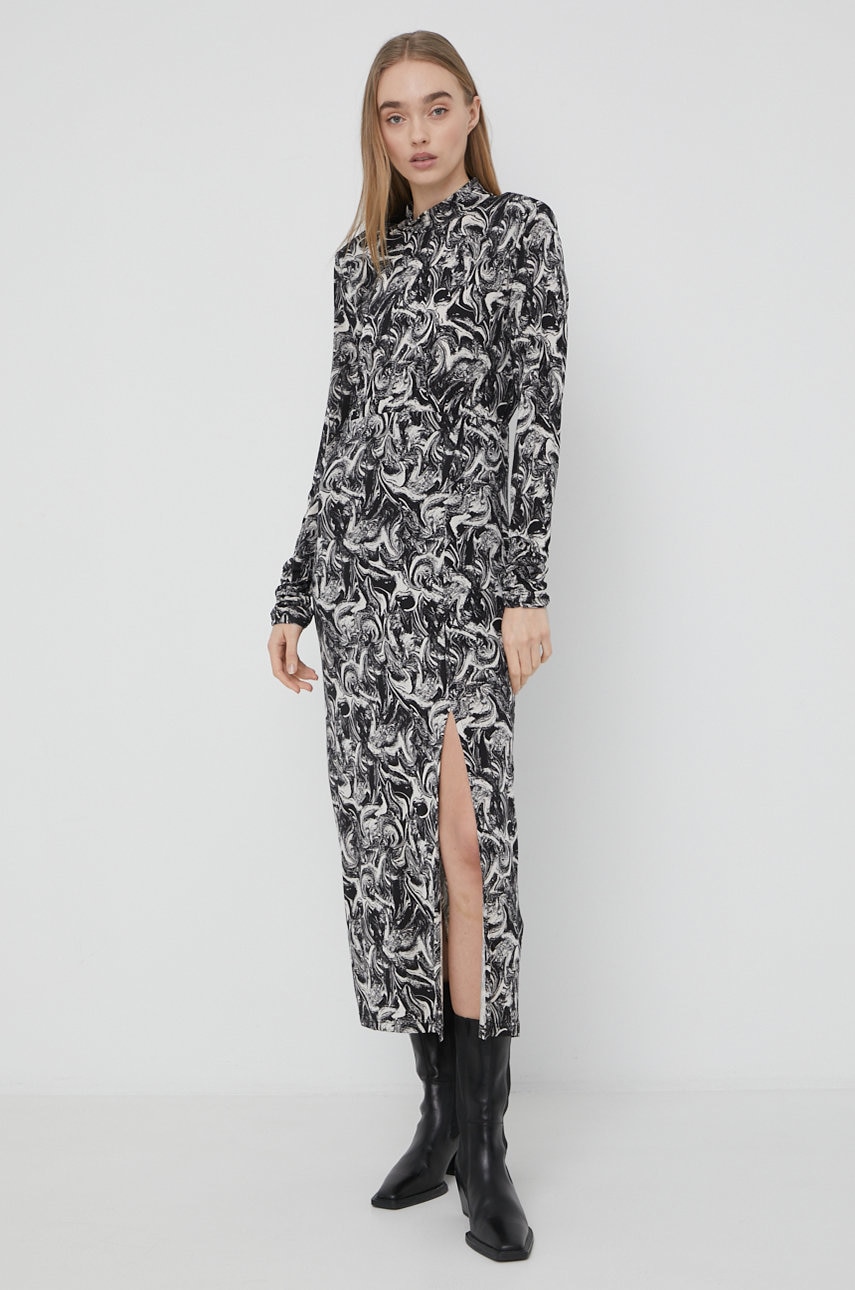 Gestuz rochie culoarea negru