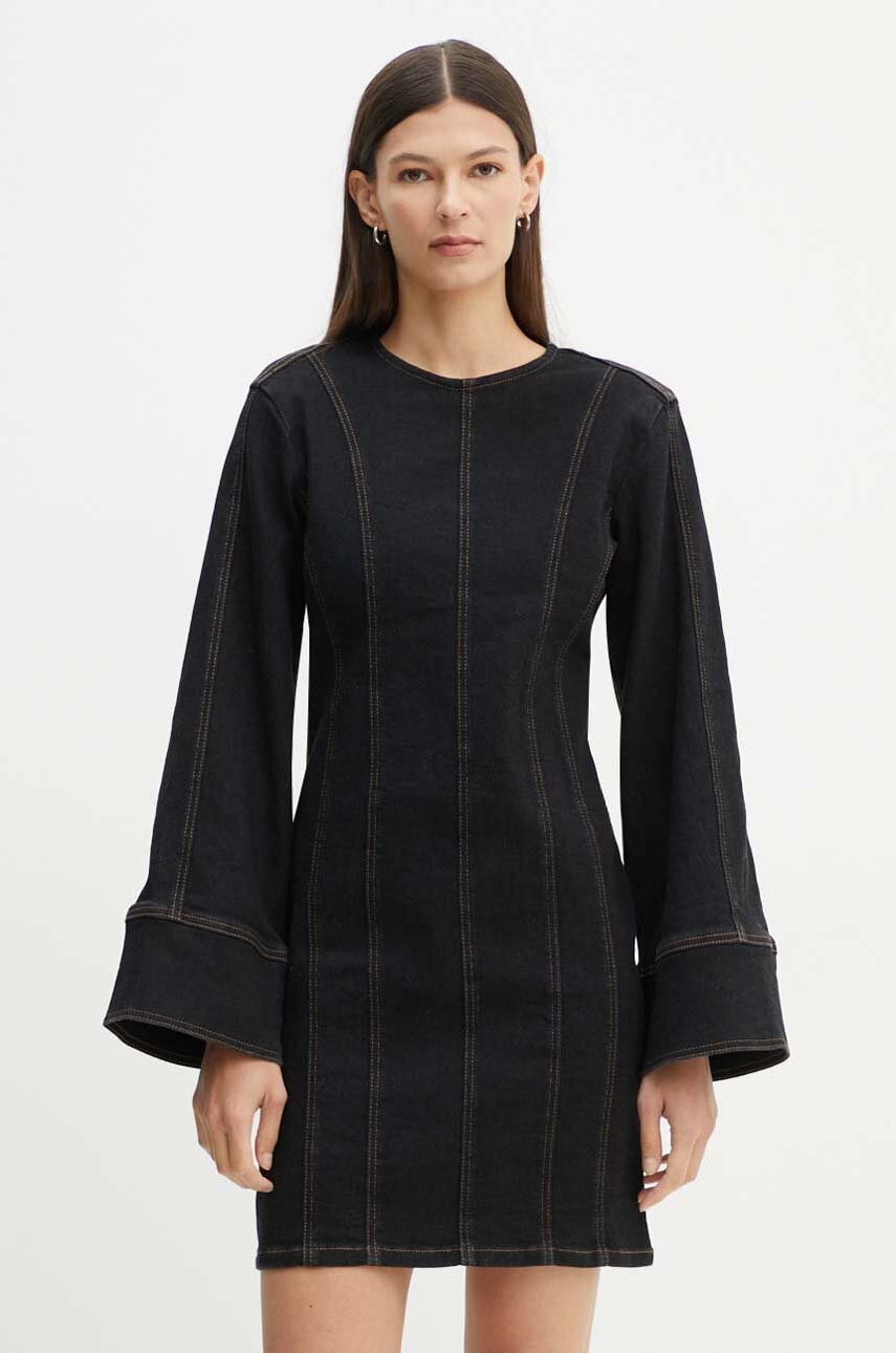 Gestuz rochie culoarea negru