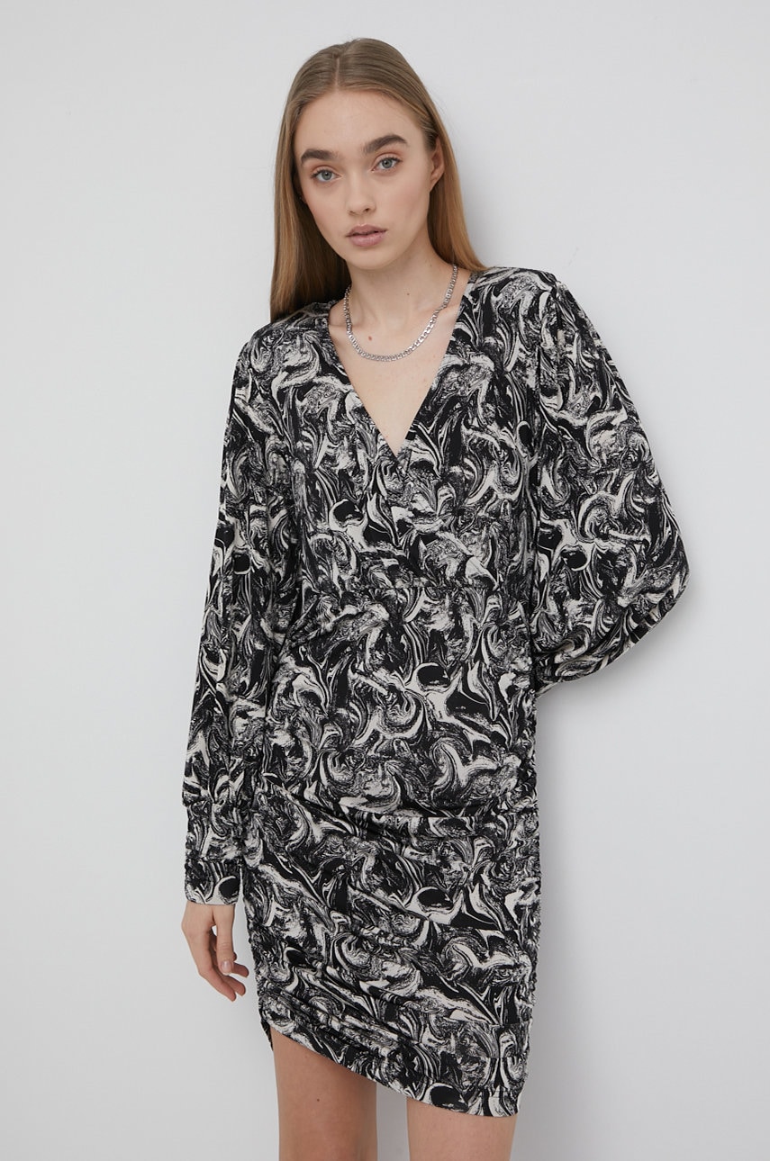 Gestuz rochie culoarea negru