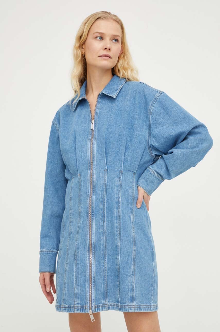 Gestuz rochie din denim mini