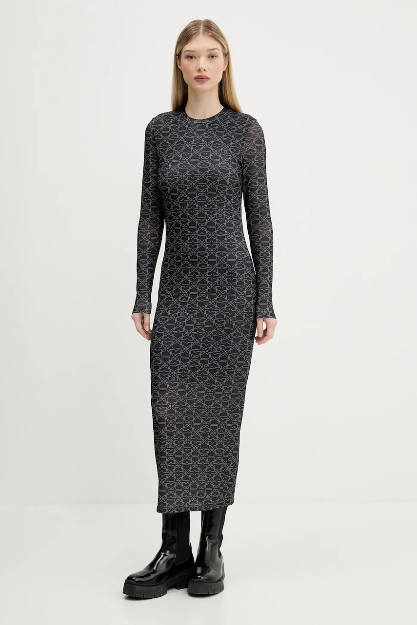 HUGO rochie culoarea gri